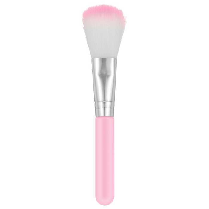 Set 5 Pensule de Machiaj, , de Voiaj, pentru Fard si Pudra, din Par Sintetic, Roz [4]