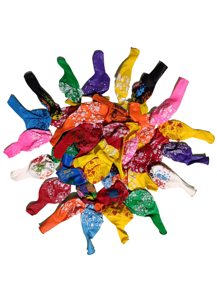 Set 50 de Baloane Multicolore din Latex, 30cm, Pentru Aniversari si Petreceri, Multicolor [1]