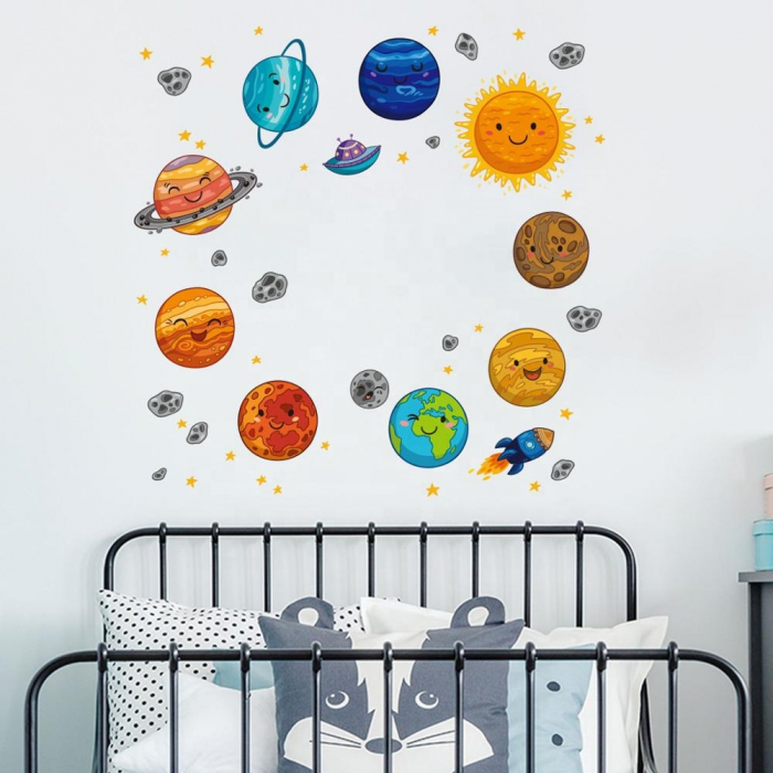 Sticker Decorativ si Educativ cu Calea Lactee, Sistemul Solar si Planetele [3]