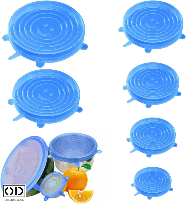 capace silicon capace universale capace reutilizabile capace pentru boluri capace caserole capace alimente capace elastice capace silicon albastru set capace silicon capace pentru recipiente capace din silicon pentru boluri si caserole capace alimentare reutilizabile din silicon capace elastice pentru vase si recipiente capace universale din silicon pentru depozitare capace pentru caserole si boluri din silicon set 6 capace silicon marimi universale capace silicon flexibile pentru acoperit mancare capace silicon pentru frigider, congelator si cuptor capace reutilizabile pentru pastrarea alimentelor [14]