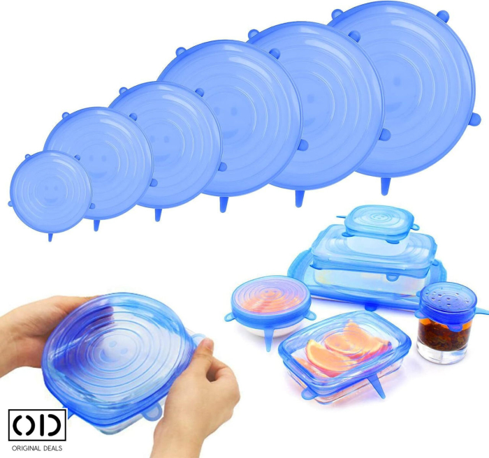 capace silicon capace universale capace reutilizabile capace pentru boluri capace caserole capace alimente capace elastice capace silicon albastru set capace silicon capace pentru recipiente capace din silicon pentru boluri si caserole capace alimentare reutilizabile din silicon capace elastice pentru vase si recipiente capace universale din silicon pentru depozitare capace pentru caserole si boluri din silicon set 6 capace silicon marimi universale capace silicon flexibile pentru acoperit mancare capace silicon pentru frigider, congelator si cuptor capace reutilizabile pentru pastrarea alimentelor [1]