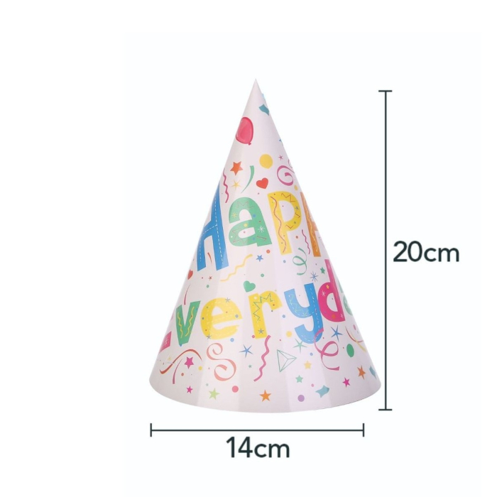 Set 6 Coifuri Happy Everyday, , pentru Petrecere, 20x14 cm, Multicolor [3]