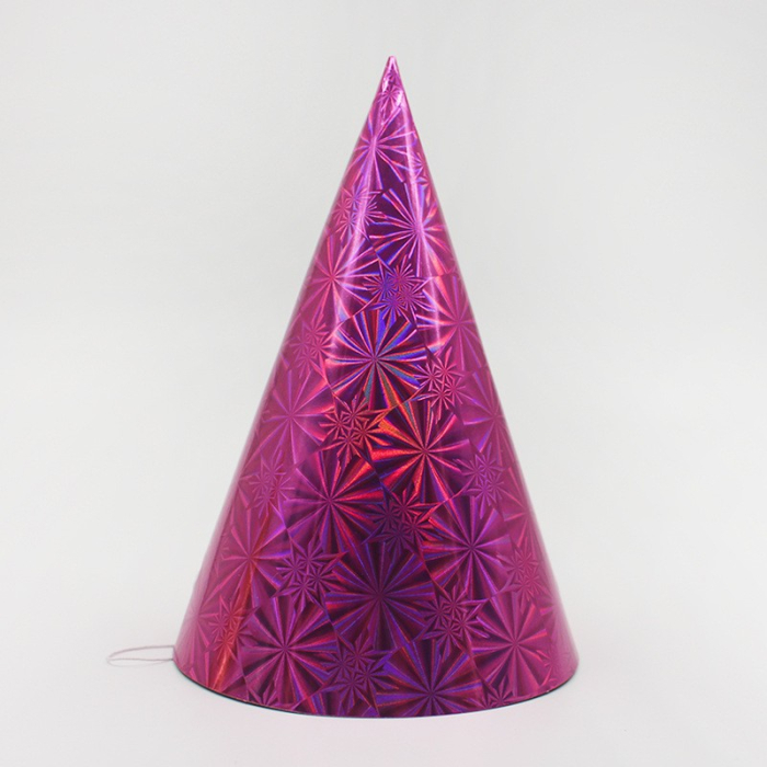 Set 6 Coifuri Metalizate, , pentru Petrecere, Tematica Aniversare, Roz [3]