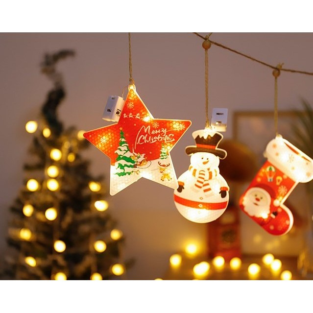 Set 6 decoratiuni de Craciun luminoase,  [8]