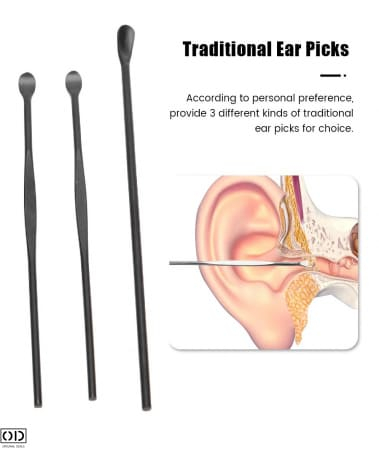 Set 6 Instrumente pentru Curatarea, Ingrijirea si Igiena Urechilor, din Otel Dermatologic [2]
