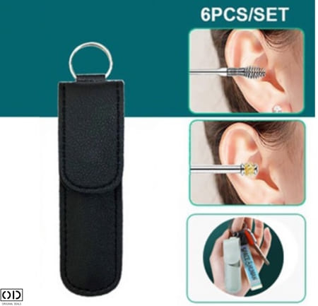 Set 6 Instrumente pentru Curatarea, Ingrijirea si Igiena Urechilor, din Otel Dermatologic [4]