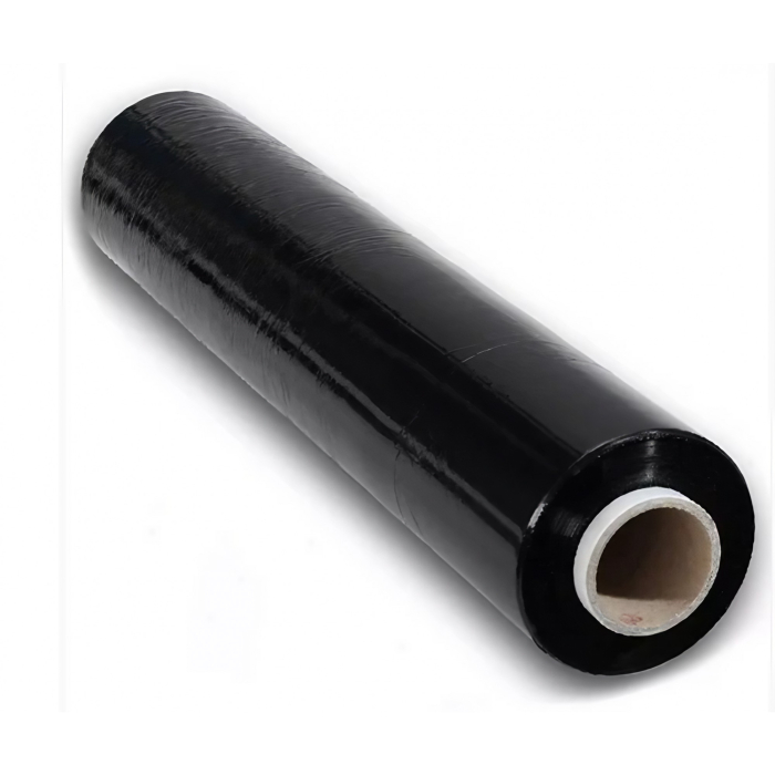 Set 6 Role Folie Stretch Neagra pentru Uz Manual, 1.5kg/Rola, Tub 300 g, Silentioasa si Rezistenta [2]