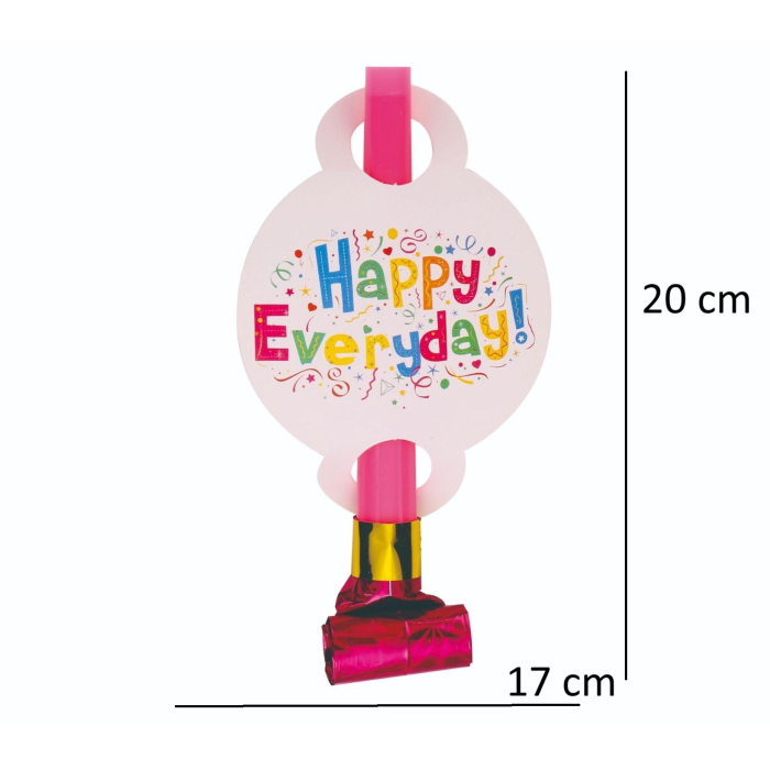 Set 6 Suflatori Happy Everyday, , pentru Petrecere, 20 x 17 cm, Multicolor [2]