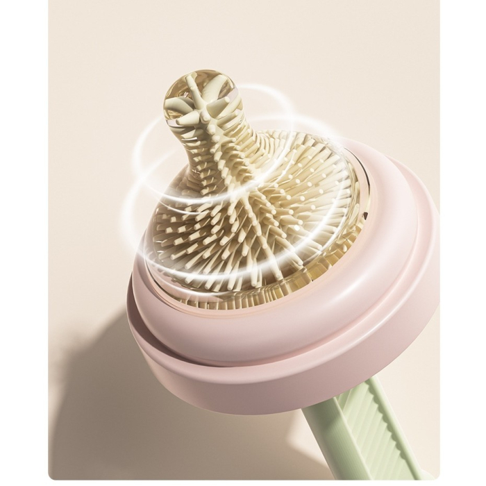 Set 7 Piese de Spalat/Uscat Biberoane, , Portabil, Peri de Silicon, pentru Tetine, Suzete, Biberoane, Paie, Cutie Inclusa, 20 x 9.5 cm, Roz [5]