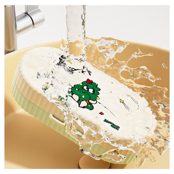 Set 7 Piese de Spalat/Uscat Biberoane, , Portabil, Peri de Silicon, pentru Tetine, Suzete, Biberoane, Paie, Cutie Inclusa, 20 x 9.5 cm, Verde [3]