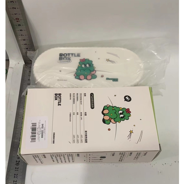 Set 7 Piese de Spalat/Uscat Biberoane, , Portabil, Peri de Silicon, pentru Tetine, Suzete, Biberoane, Paie, Cutie Inclusa, 20 x 9.5 cm, Verde [6]