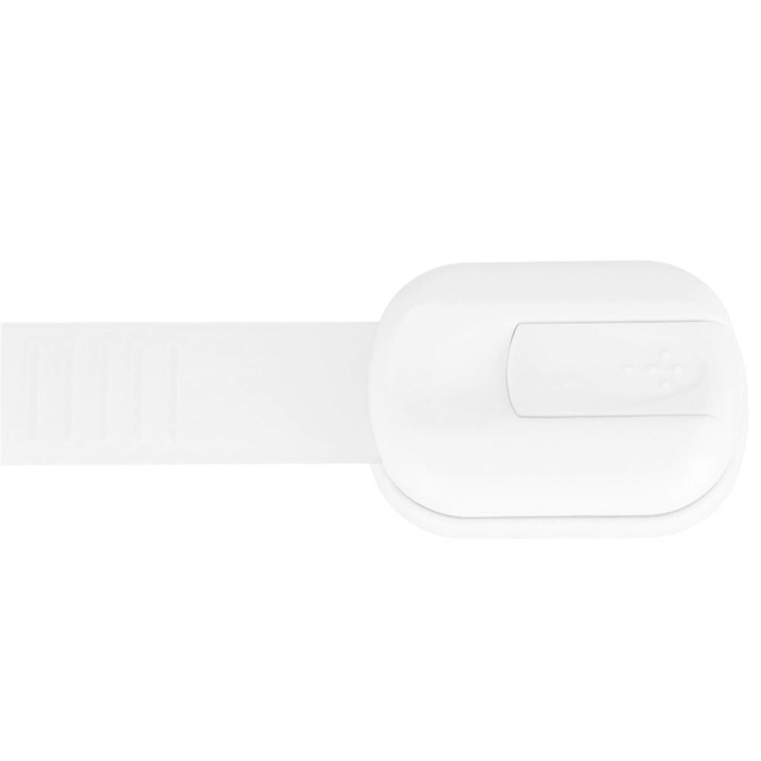 Set 8 sigurante blocator sertare si usi, plastic si silicon, ajustabile, 19 cm, alb [8]