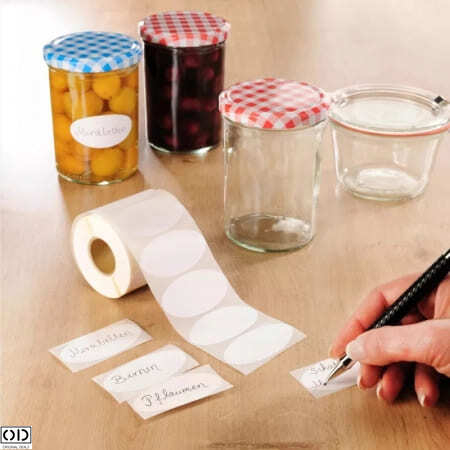 Set 84 Etichete Autocolante pentru Borcane, Caserole si Recipiente din Sticla, Plastic, Lemn si Metal + 1 Marker Inclus [2]