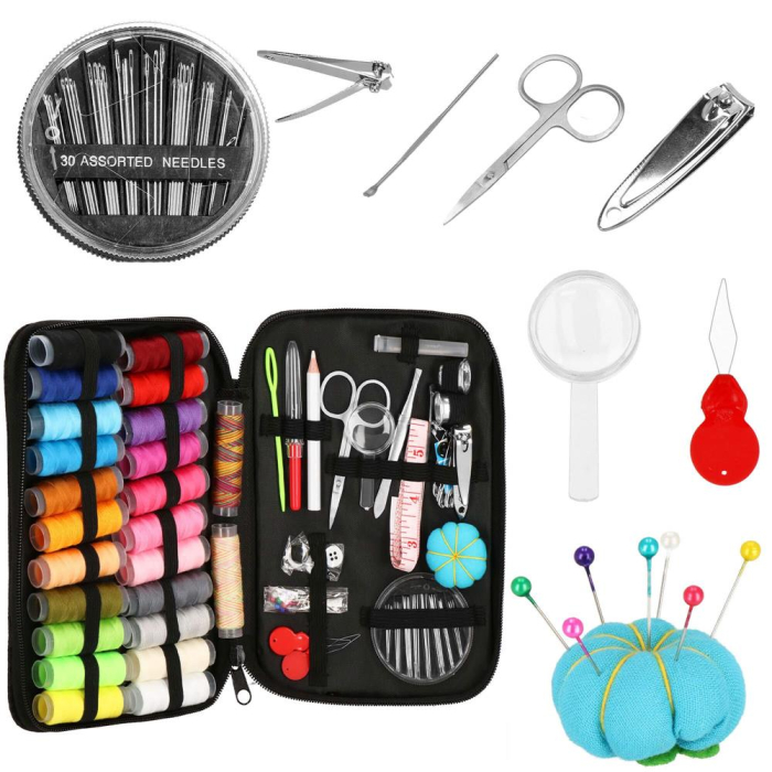 Set articole de cusut cu geanta de depozitare, 100 piese [46]