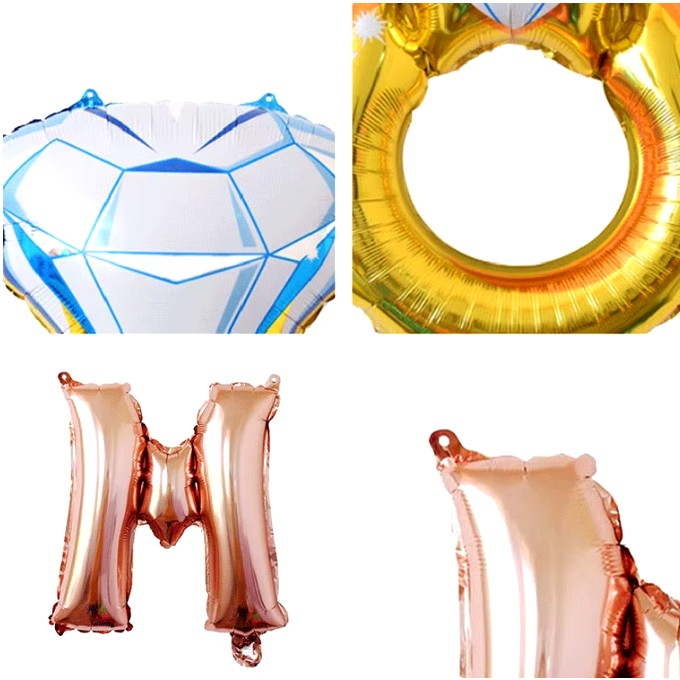 Set Baloane din Folie Metalizata, , Model Miss to Mrs cu Inel de Logodna, Litere de 40 cm, Tema Iubire, Baloane Party, Ambalaj Individual, Pai Inclus, Umflare cu Aer sau Heliu, Roz [6]