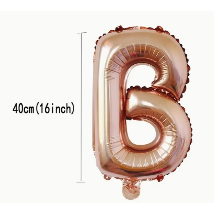 Set Baloane din Folie Metalizata, , Model Scris Bride, Litere de 40 cm, Tema Iubire, Baloane Party, Ambalaj Individual, Pai Inclus, Umflare cu Aer sau Heliu, Roz [7]