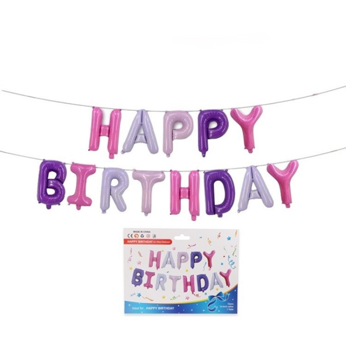 Set baloane folie , Happy Birthday, 40 cm, multicolor [4]