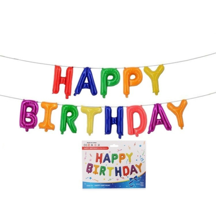 Set baloane folie , Happy Birthday, 40 cm, multicolor [5]