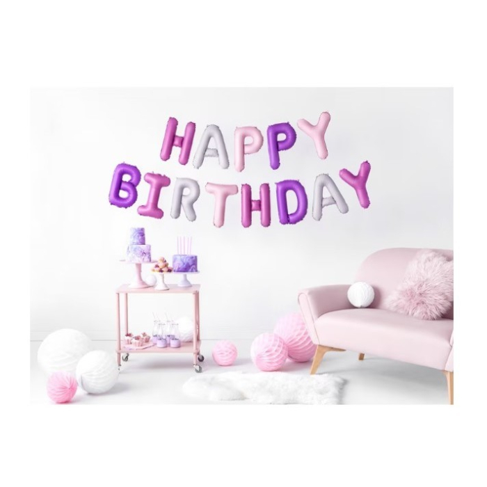 Set baloane folie , Happy Birthday, 40 cm, multicolor [2]