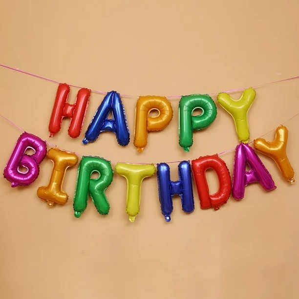 Set baloane folie , Happy Birthday, 40 cm, multicolor [3]