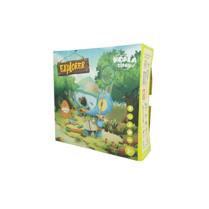 Set camping micutul explorator pentru exterior, 3 accesorii vestimentare, 9 ustensile de joaca, 8 carti educative cu insecte, +3 ani, multicolor [1]