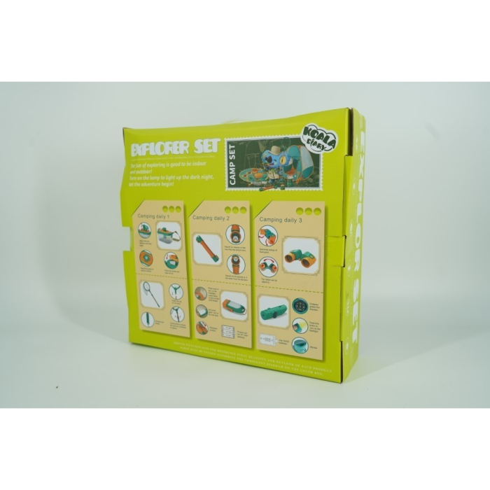 Set camping micutul explorator pentru exterior, 3 accesorii vestimentare, 9 ustensile de joaca, 8 carti educative cu insecte, +3 ani, multicolor [2]