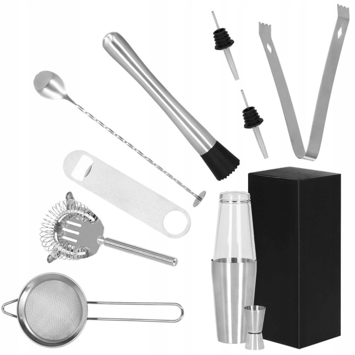 Set Cocktail Shaker Kit pentru barmani 400/700 ml, KI9, 11 piese [12]