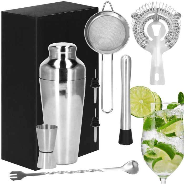 Set Cocktail Shaker Kit pentru barmani 550ml, KI23, 8 piese [4]