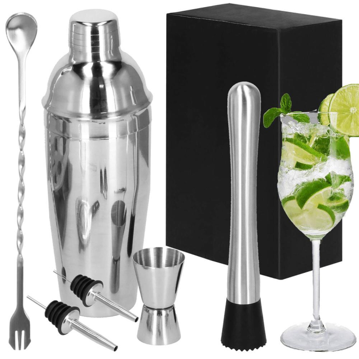 Set Cocktail Shaker Kit pentru barmani 750ml, KI14, 6 piese [17]