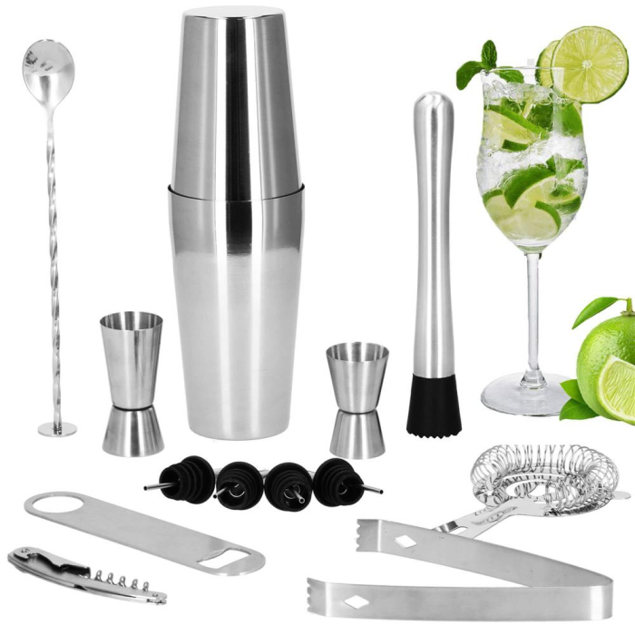 Set Cocktail Shaker Kit pentru barmani 750ml, KI16, 14 piese [28]