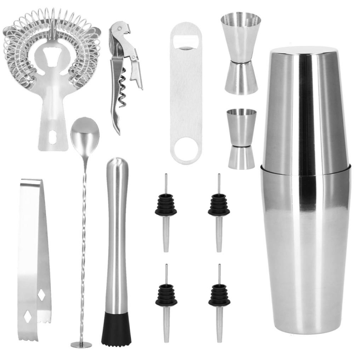 Set Cocktail Shaker Kit pentru barmani 750ml, KI16, 14 piese [5]