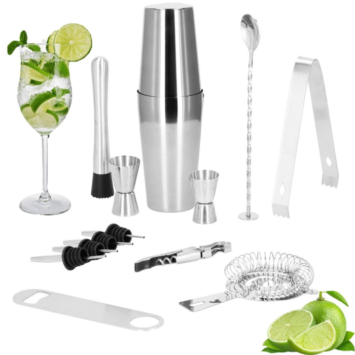 Set Cocktail Shaker Kit pentru barmani 750ml, KI16, 14 piese [27]