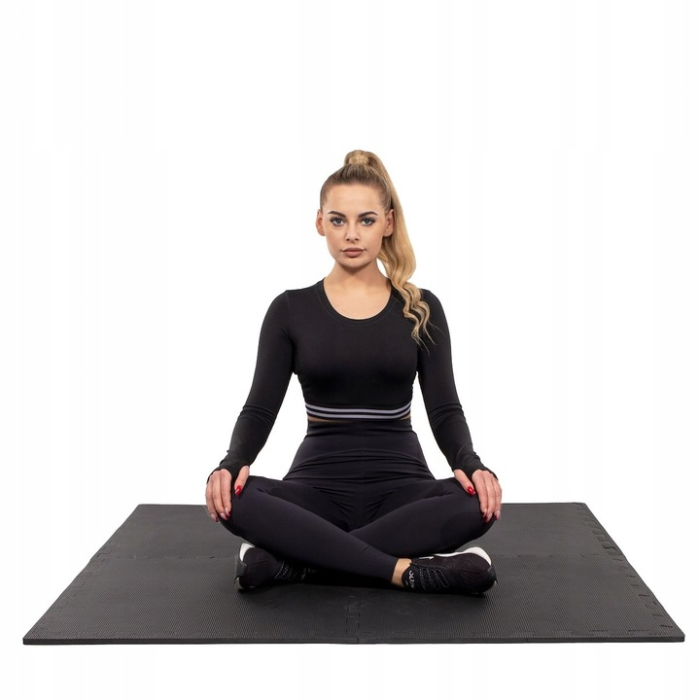 Set covoras de protectie saltea de antrenament, tip puzzle, 4 bucati de 60x60cm, 12mm [5]