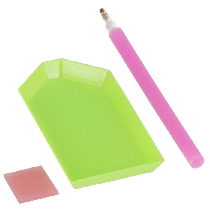 Set de broderie cu diamante 5D, 30x40cm, model Alee in parc [11]