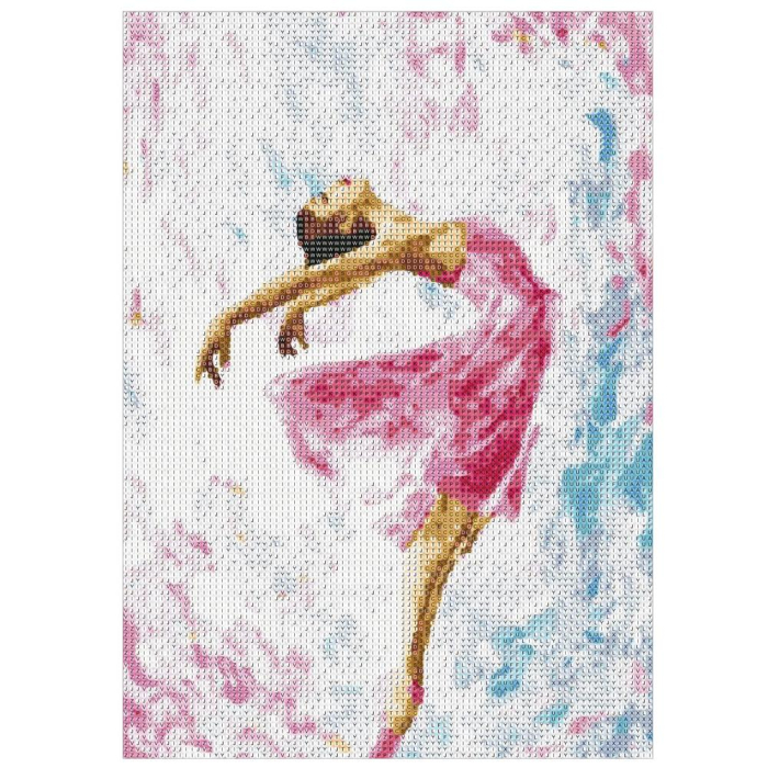 Set de broderie cu diamante 5D, 30x40cm, model Balerina [16]