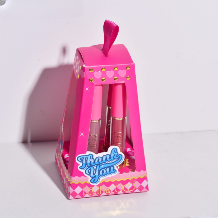 Set de Buze, KEVIN & COCO, Cloud Bubble, 4 Lip Gloss-uri, 15.1 x 8.1 x 2 cm, Roz/Nude [5]