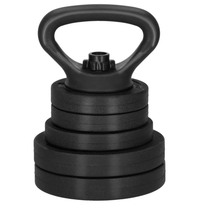 Set de greutati multifunctionale transformabil in gantere, kettlebell, haltera, total 19 kg [8]