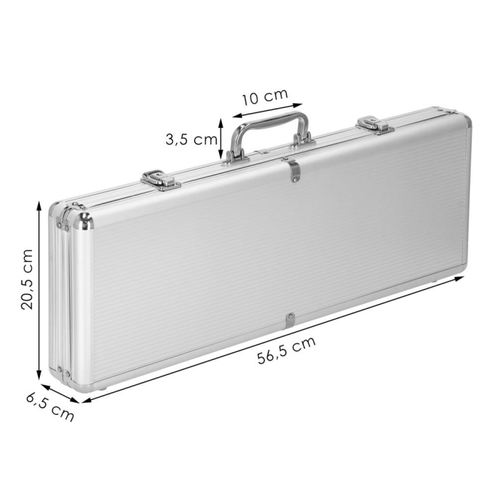 Set de Poker Complex cu 500 de jetoane, covoras verde, 2 seturi de carti, 5 zaruri, in servieta aluminiu [23]