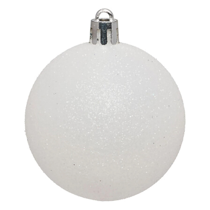 Set decoratiuni Craciun, 44 piese, cu globuri, ghirlanda si varf de brad, albastru si alb [7]