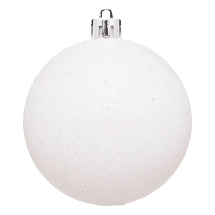 Set decoratiuni Craciun, 44 piese, cu globuri, ghirlanda si varf de brad, rosu si alb [14]