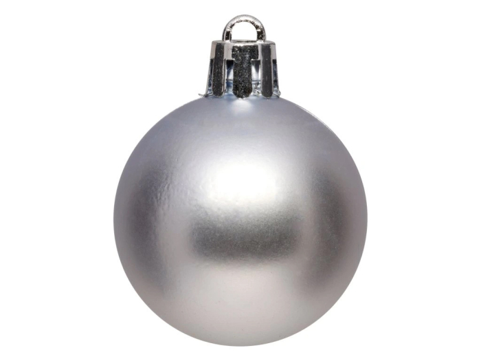 Set decoratiuni pentru brad Quiet Times, 60 piese, alb, albastru, argintiu [12]