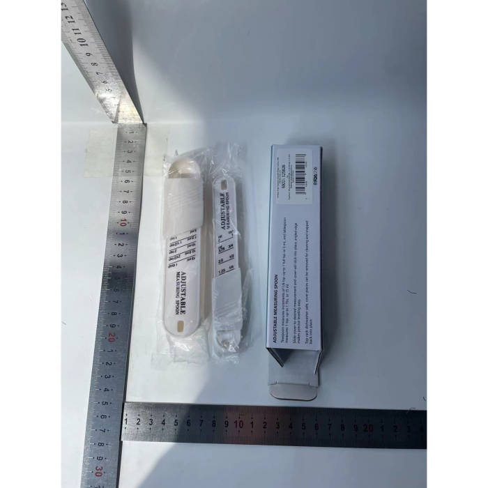 Set doua linguri masurare ajustabile , material ABS, 16x3.5x1.6 cm, alb [5]