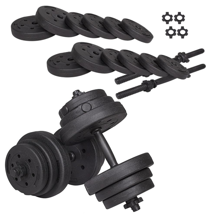 Set gantere reglabile 20kg (2x10kg) din compozit [7]