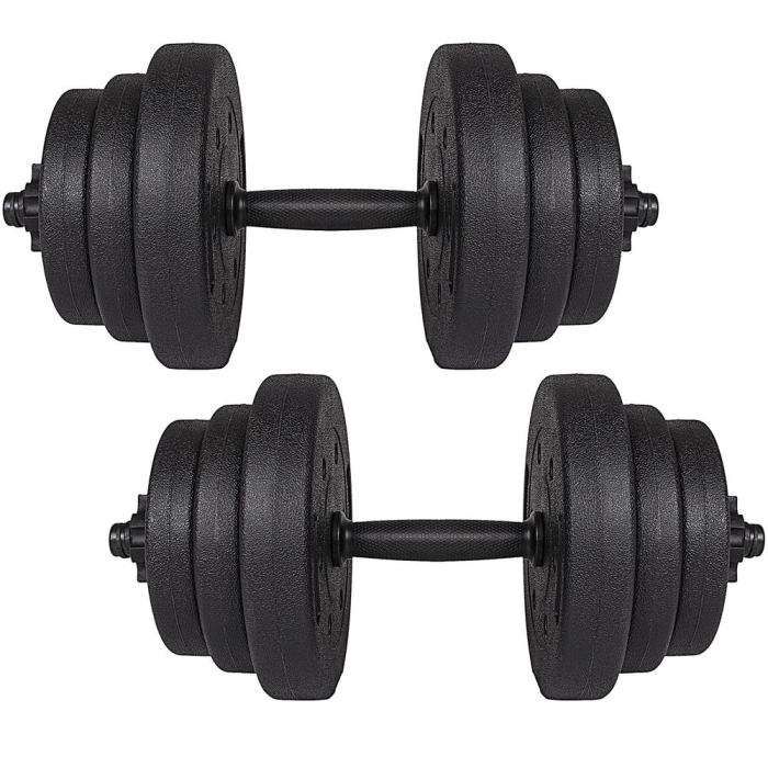 Set gantere reglabile 20kg (2x10kg) din compozit [6]