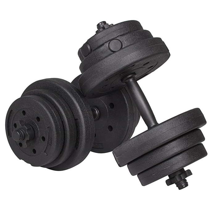 Set gantere reglabile 20kg (2x10kg) din compozit [1]