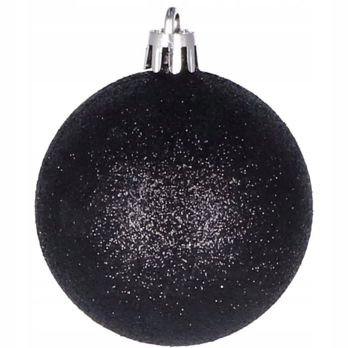Set globuri de Craciun, 100 bucati, 3-6cm, negru auriu [10]