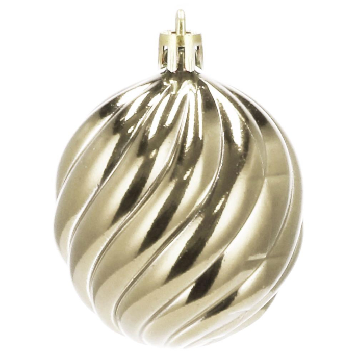 Set globuri de Craciun, 20 bucati, 5 modele, 6cm, auriu [8]