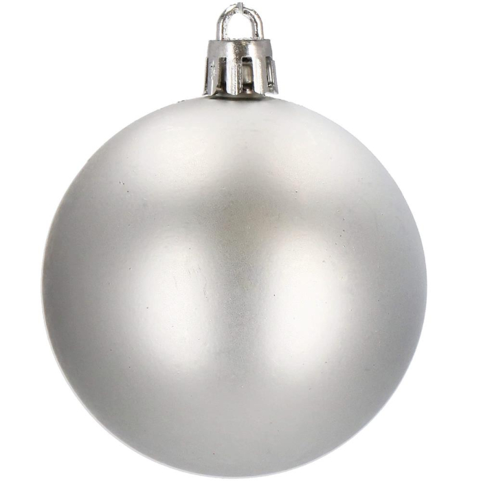 Set globuri de Craciun, 30 bucati, 3 modele, 3cm, argintiu [7]