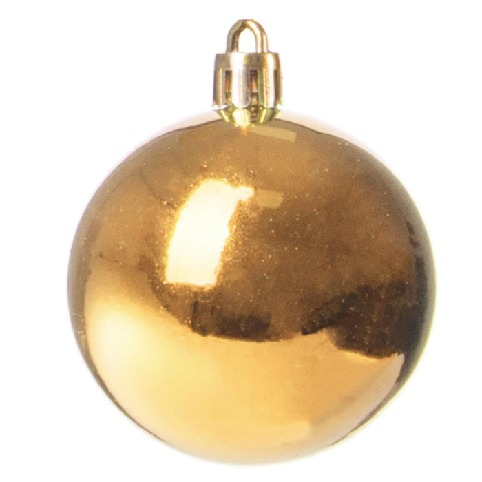 Set globuri de Craciun, 30 bucati, 3 modele, 3cm, auriu [5]