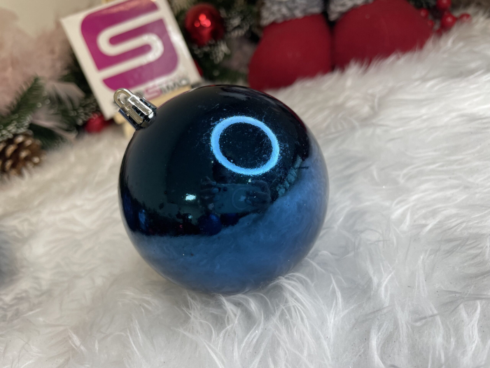 Set globuri de Craciun, 30 bucati, 6 modele, 8cm, albastru inchis [20]